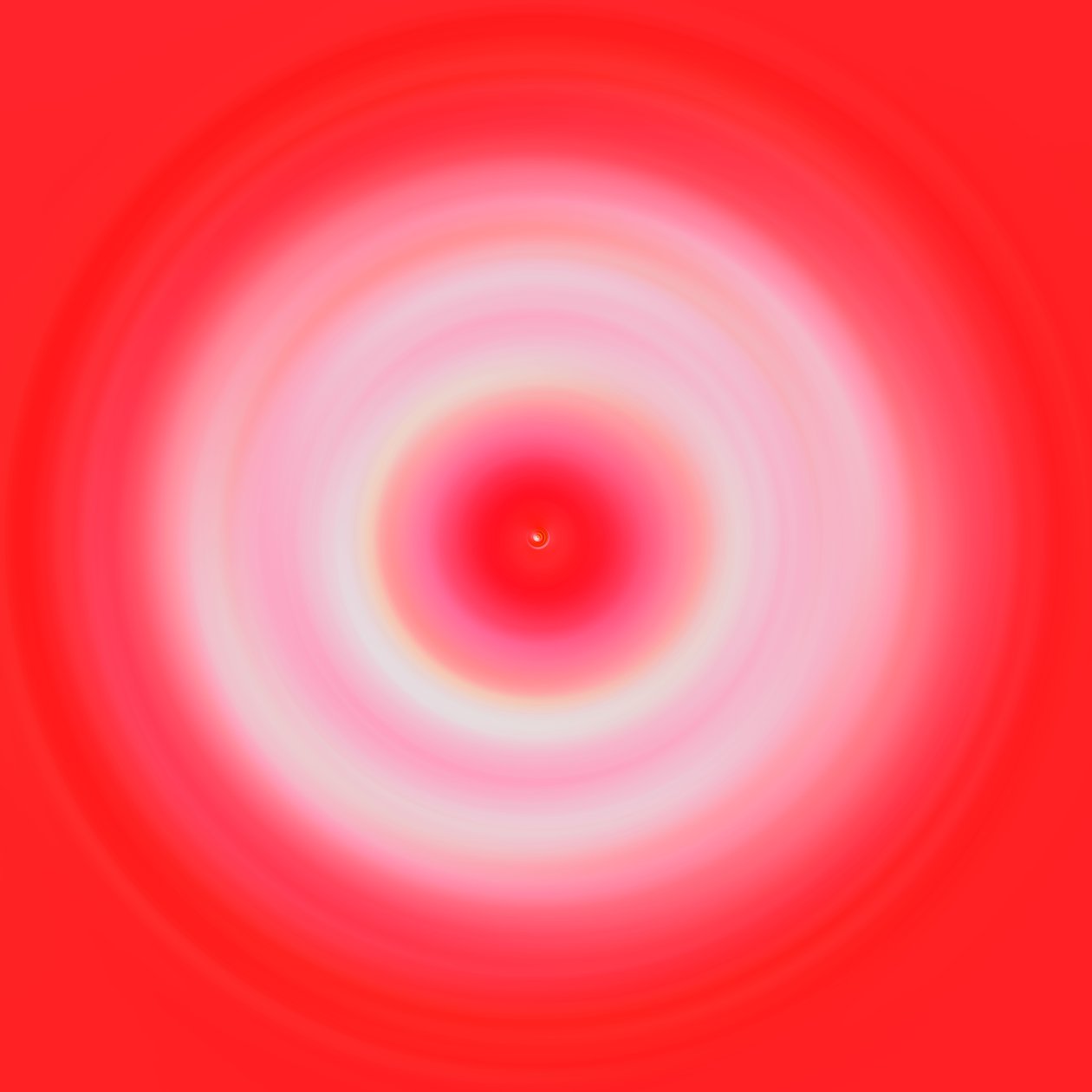 red dot, 2019, (blandet media) av Alex Caminker