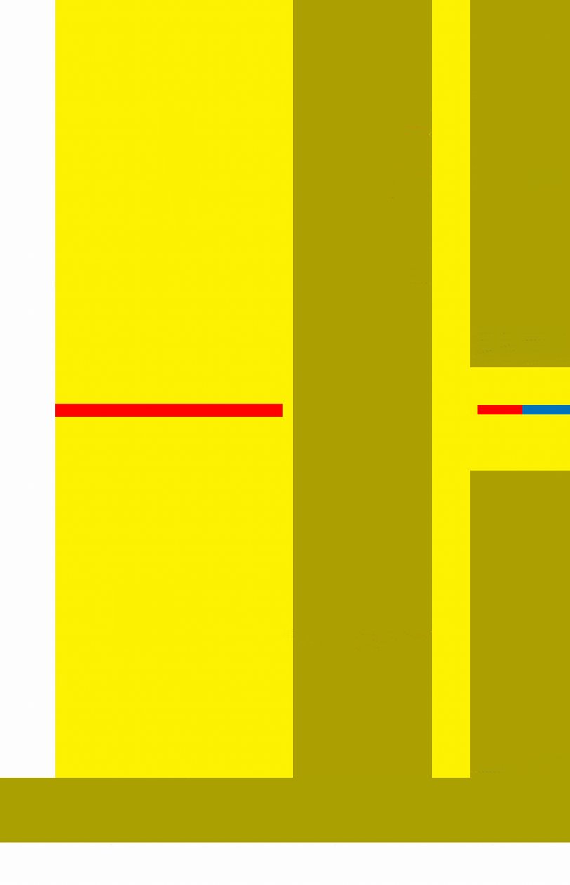 sikt mellom rom (naturlige magneter),2016, av Alex Caminker