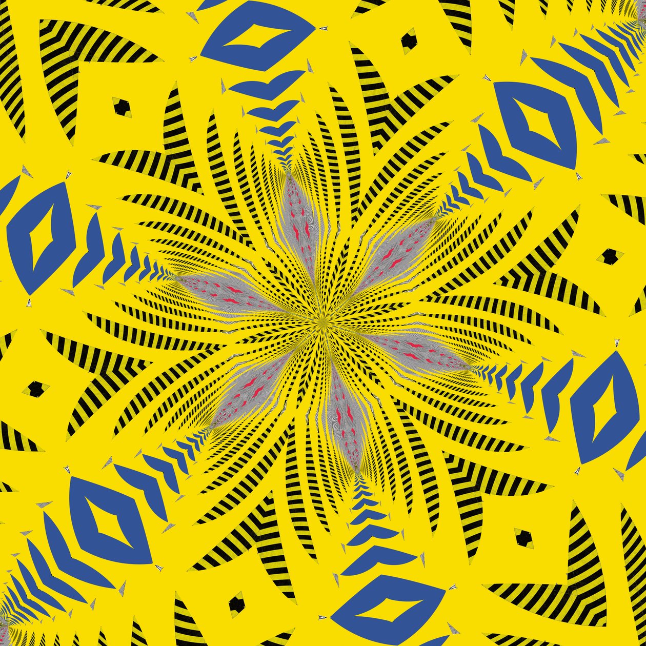 symmetri #10,2019,(blandet media) av Alex Caminker