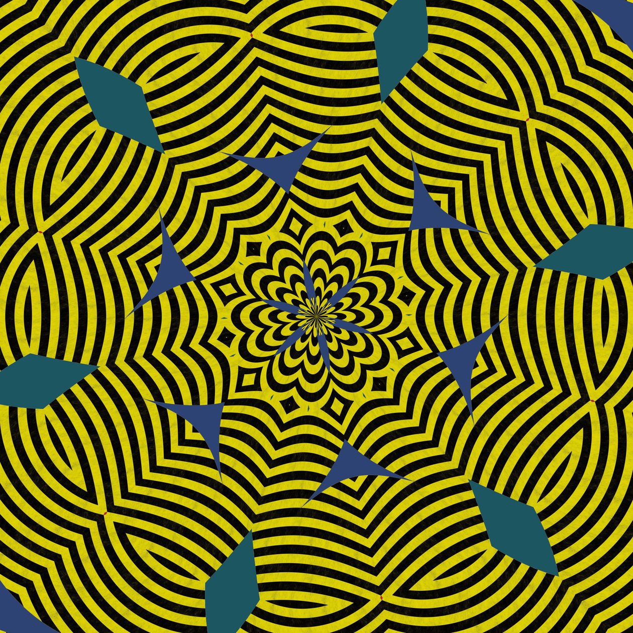 symmetri #13,2019,(blandet media) av Alex Caminker