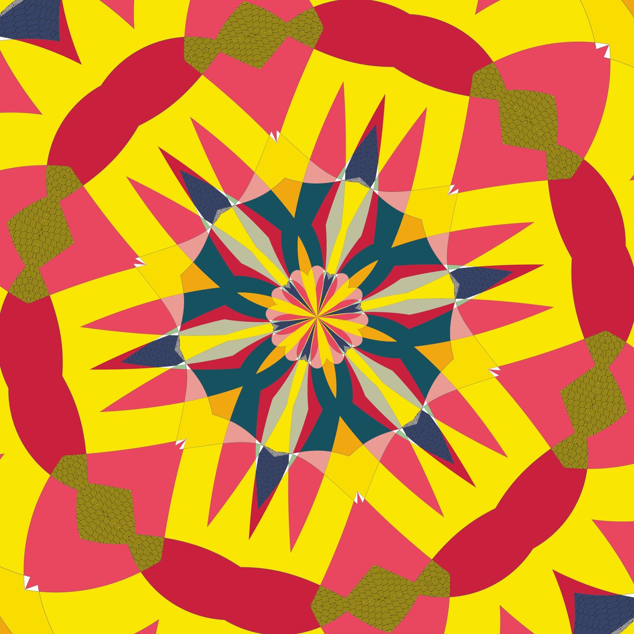 symmetri #15,2019,(blandet media) av Alex Caminker