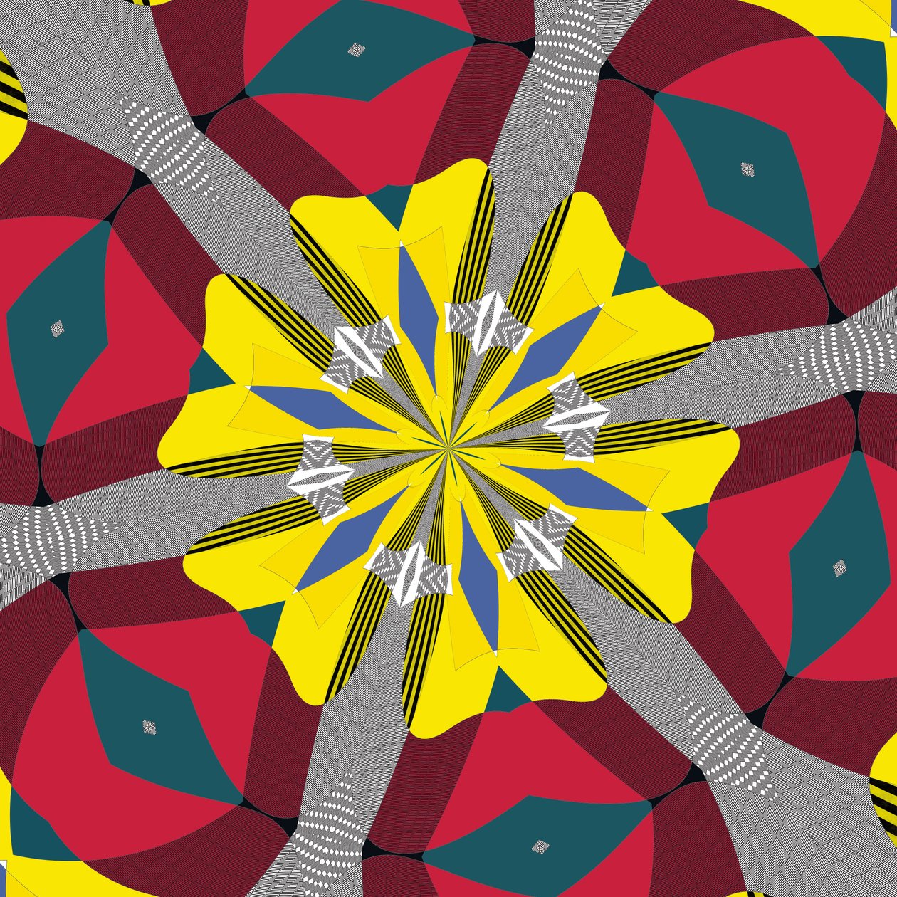 symmetri #17,2019,(blandet media) av Alex Caminker
