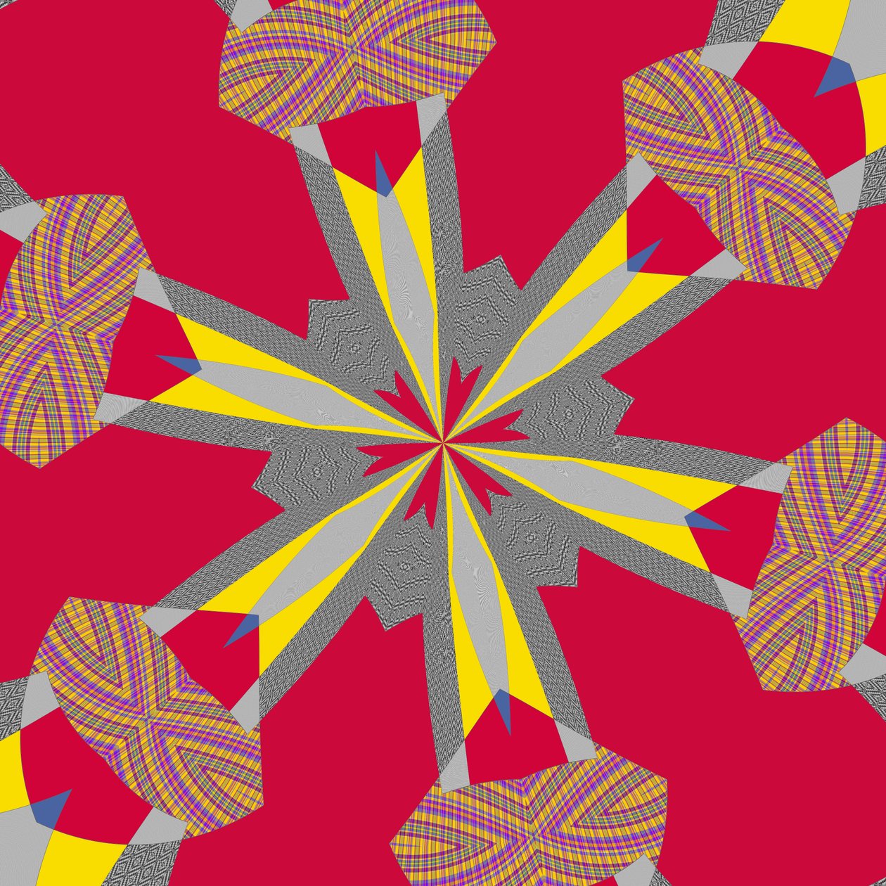 symmetri #23,2019,(blandet media) av Alex Caminker
