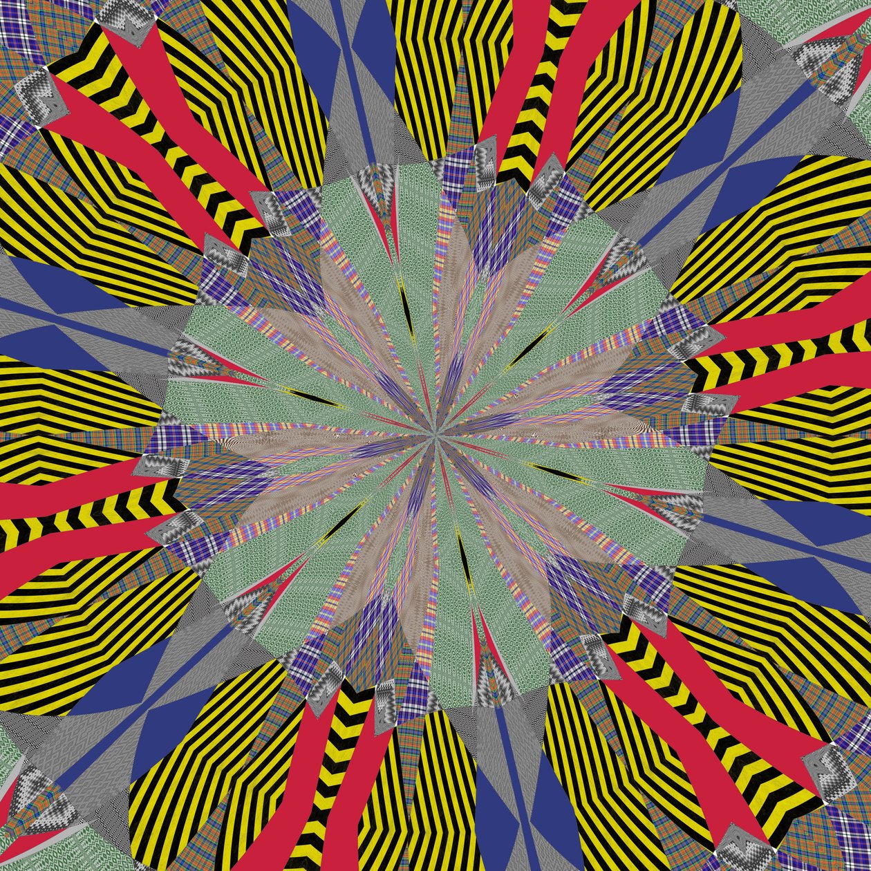 symmetri #24,2019,(blandet media) av Alex Caminker