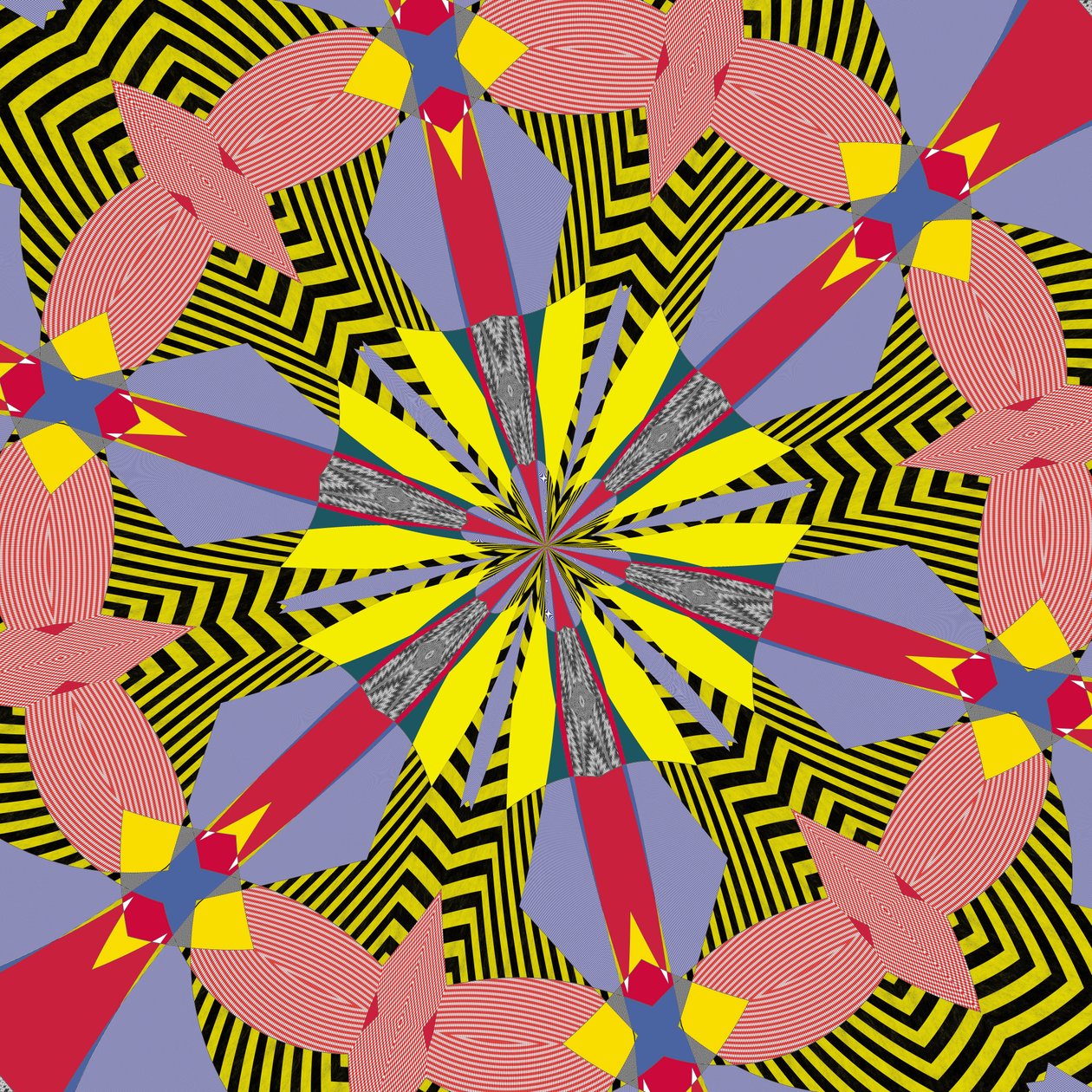 symmetri #29,2019,(blandet media) av Alex Caminker