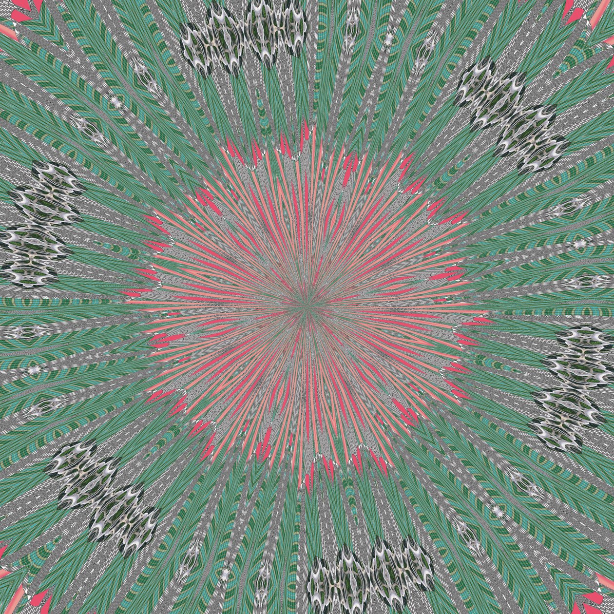 symmetri #31,2019,(blandet media) av Alex Caminker