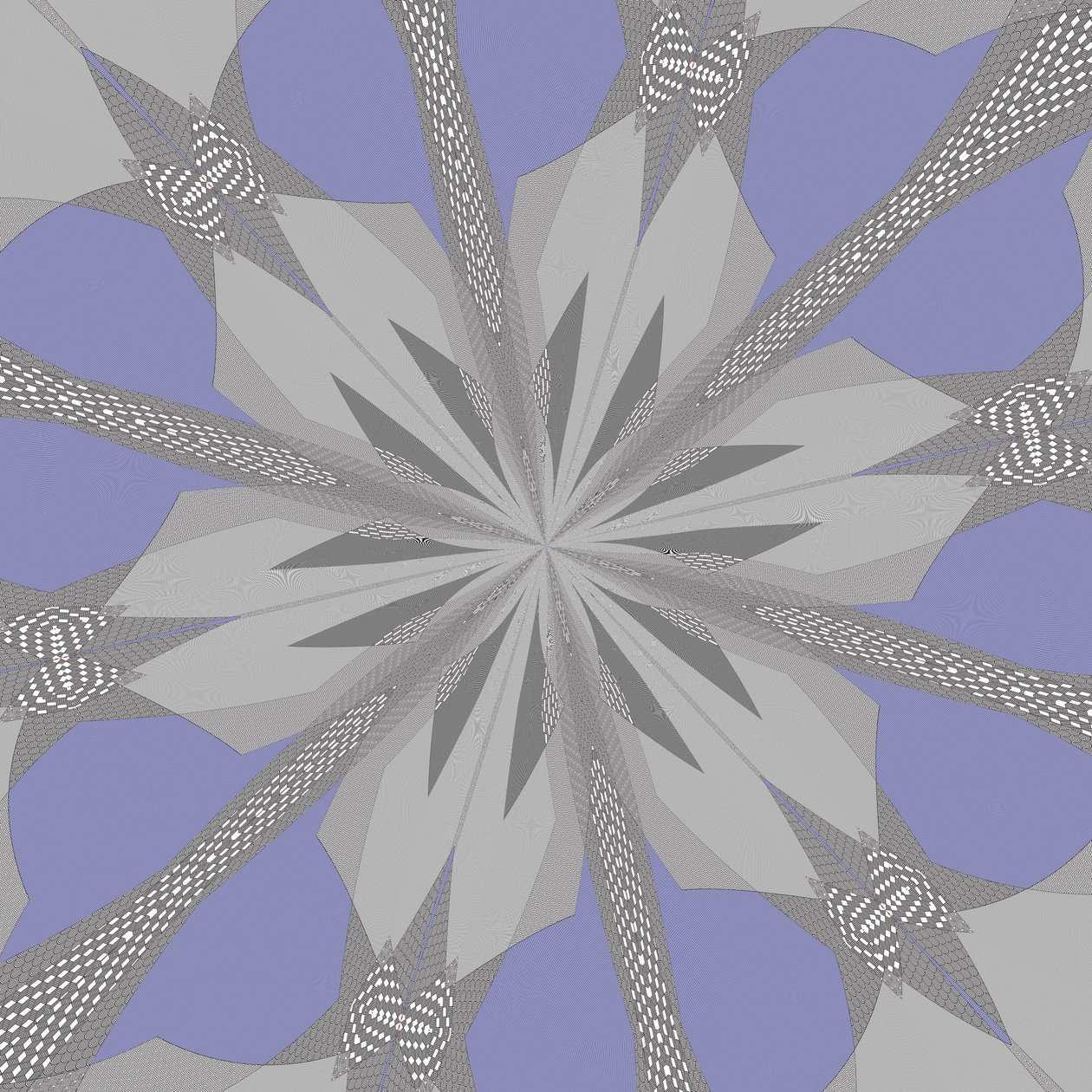 symmetri #35,2019,(blandet media) av Alex Caminker