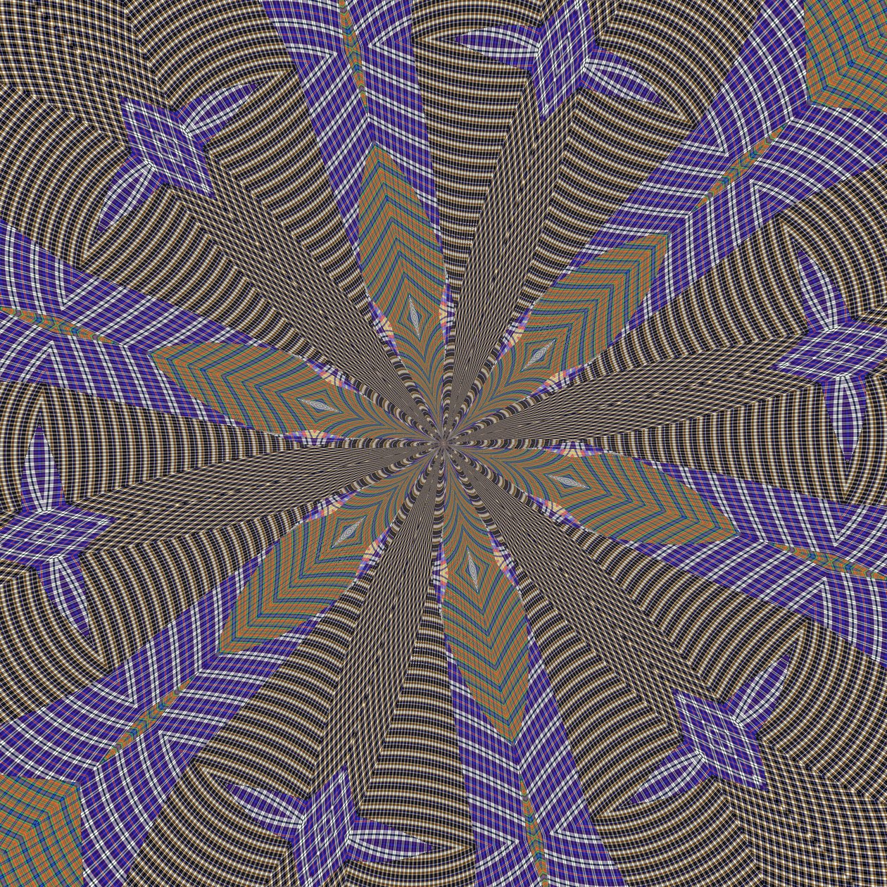 symmetri #38,2019,(blandet media) av Alex Caminker