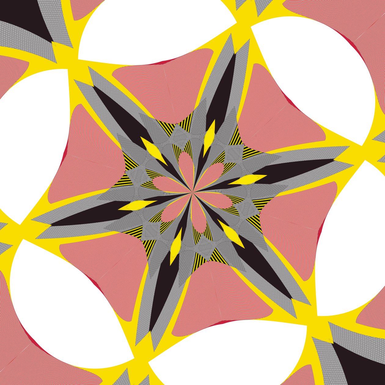 symmetri #39,2019,(blandet media) av Alex Caminker