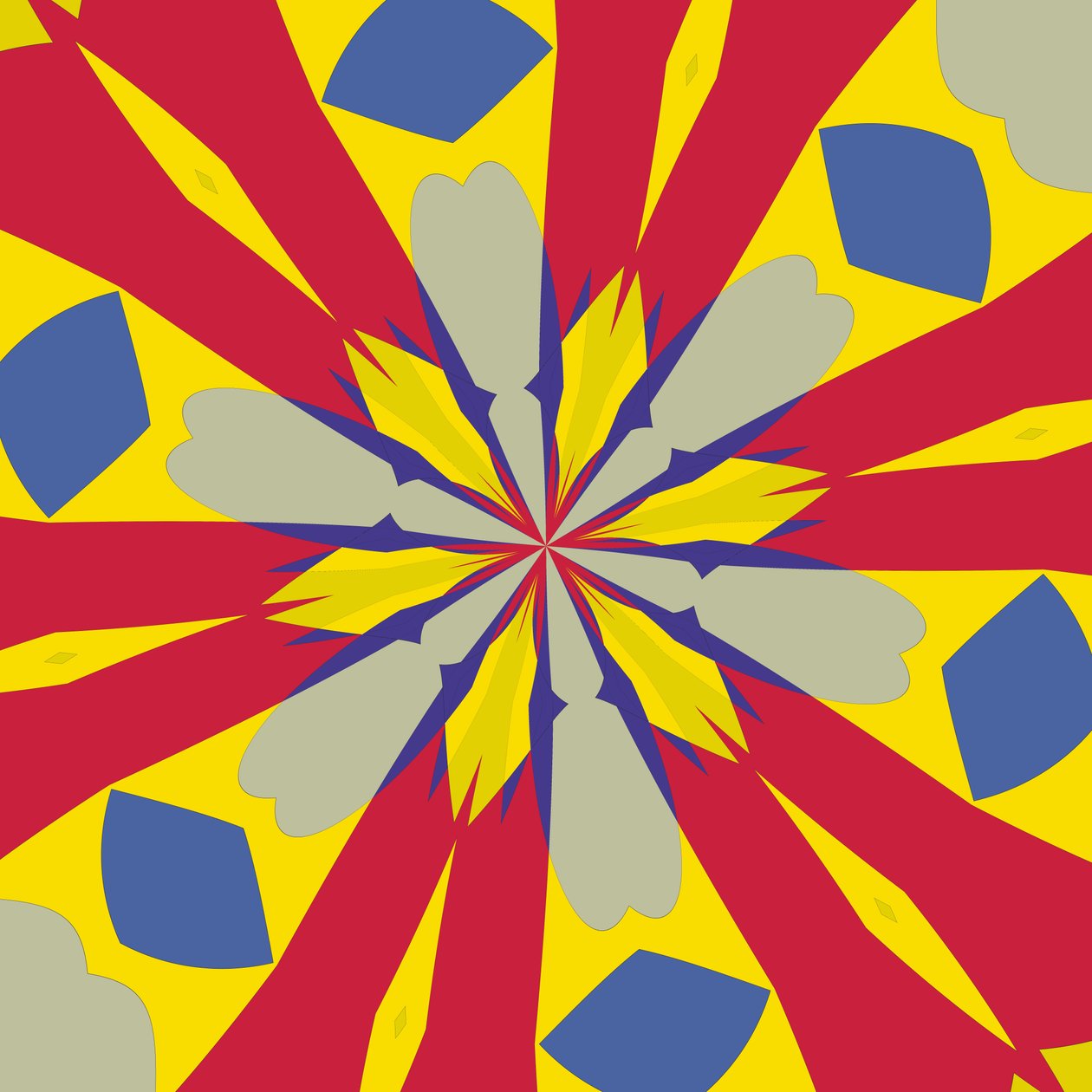 symmetri #45,2019,(blandet media) av Alex Caminker