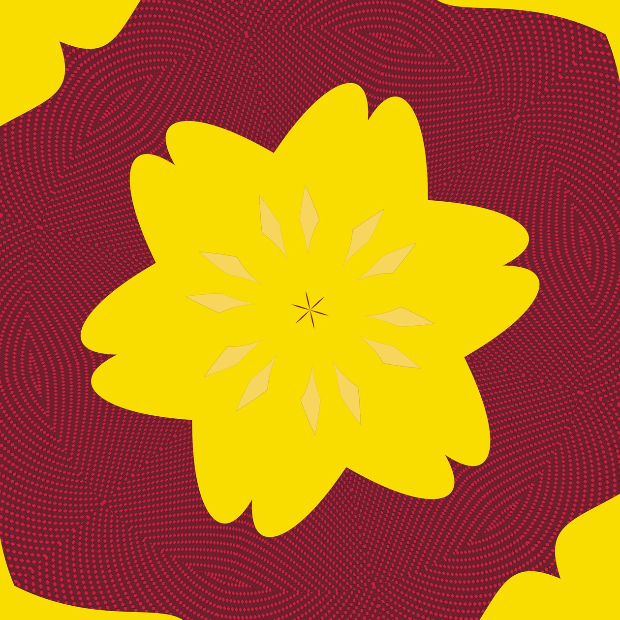 symmetri #50,2019,(blandet media) av Alex Caminker
