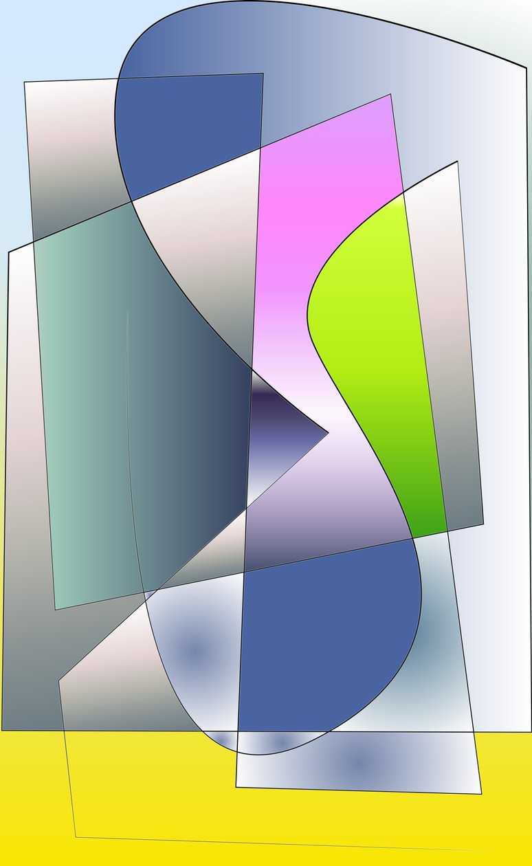symfoni, 2019, (blandet media) av Alex Caminker