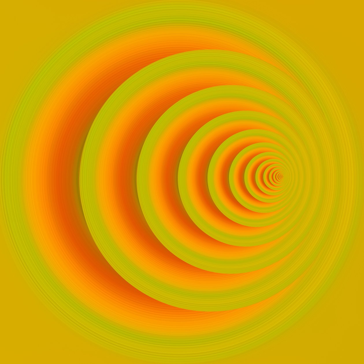 underjordisk sti(oransje)II,2019,(blandet media) av Alex Caminker