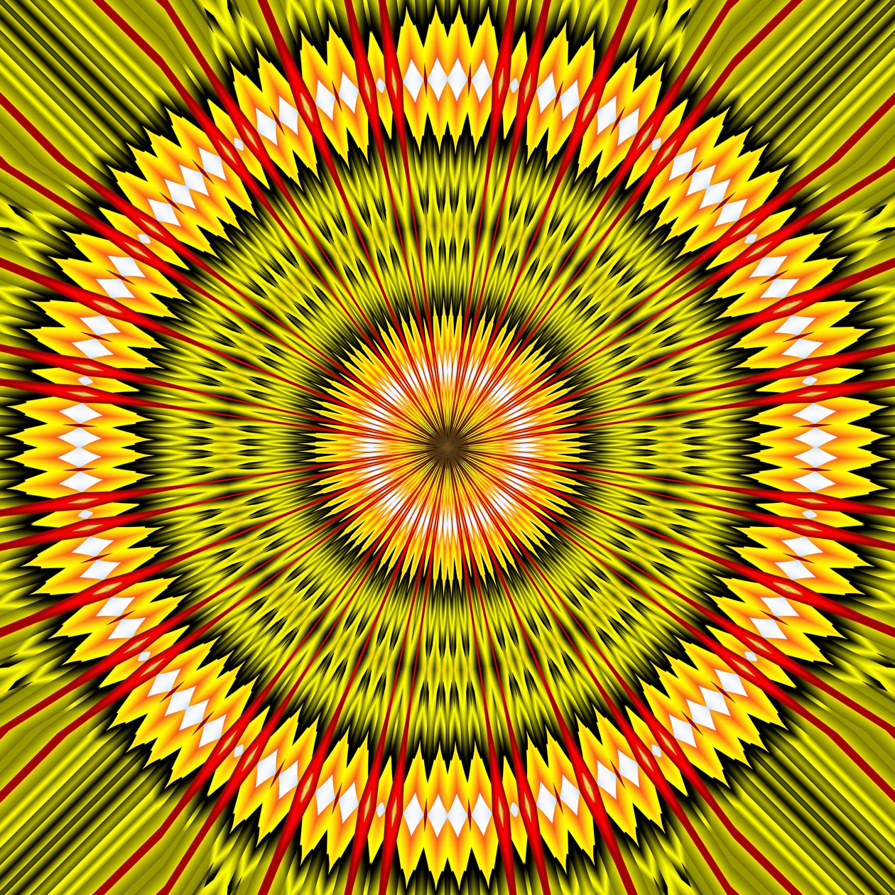 gult øye, 2019, (digitalt) av Alex Caminker