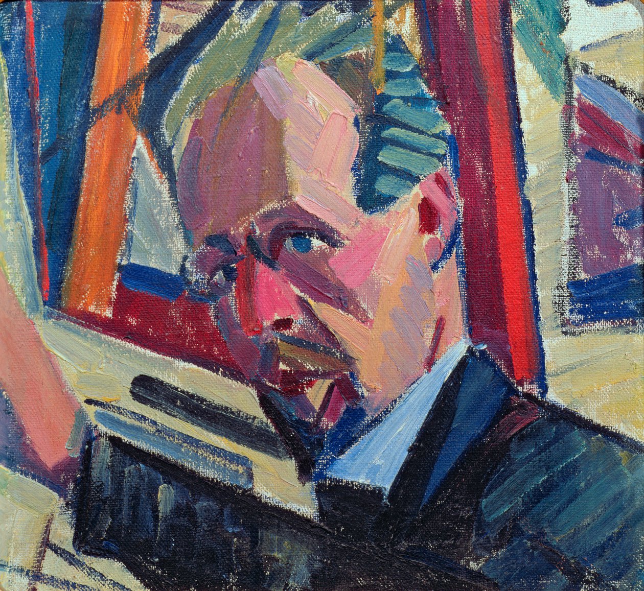 Selvportrett, 1913 av Alexander Bogomazov