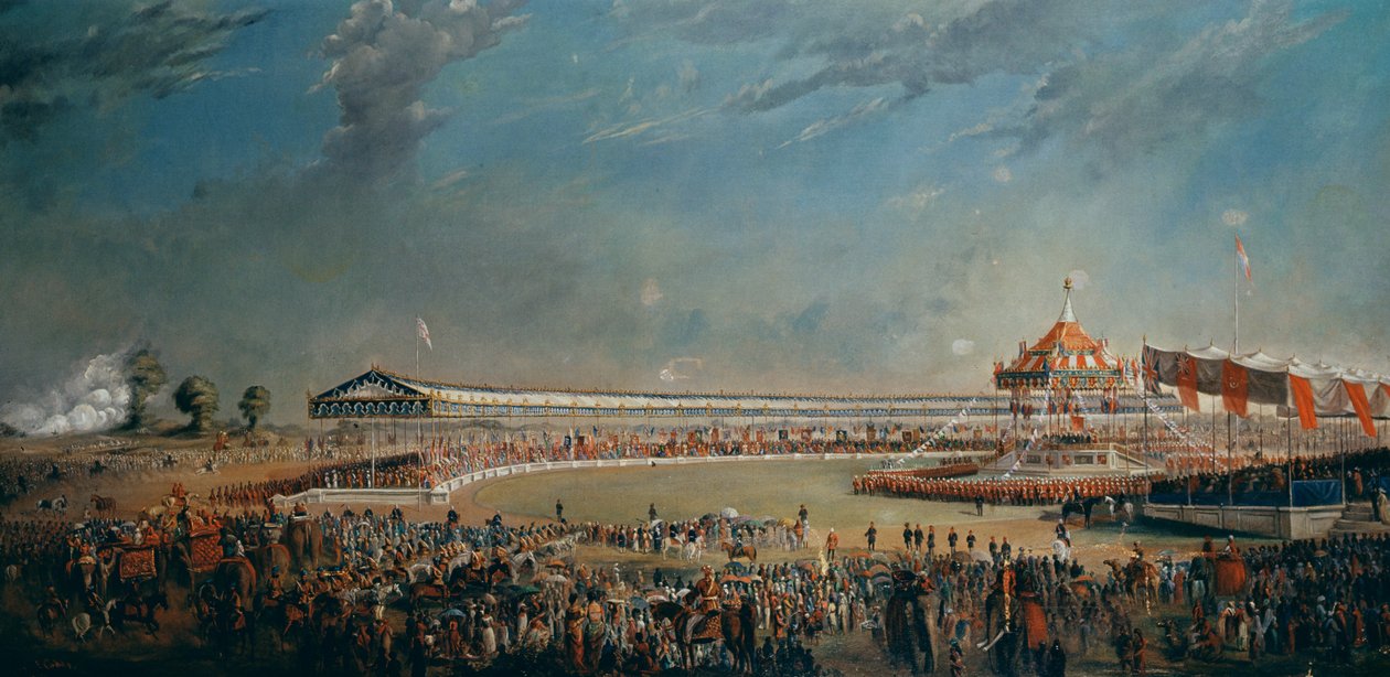 Delhi Durbar, feiring i anledning av at dronning Victoria ble keiserinne av India, 1877 av Alexander Caddy