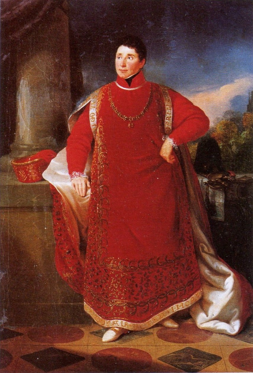 Charles Alain de Rohan som en gravering av Order of the Golden Fleece av Alexander Clarot