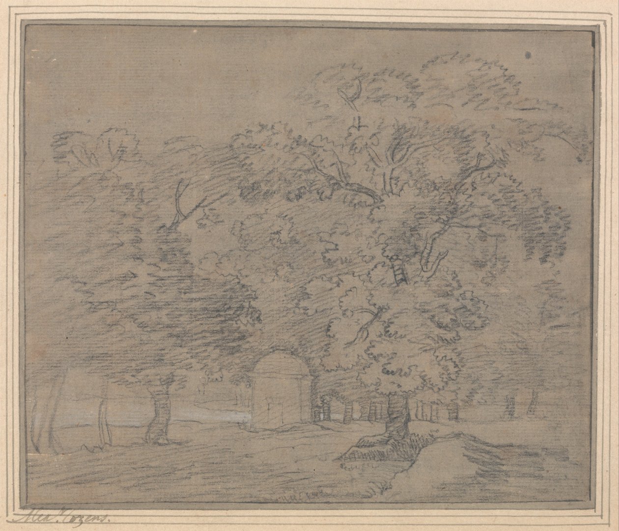 Hyde Park av Alexander Cozens