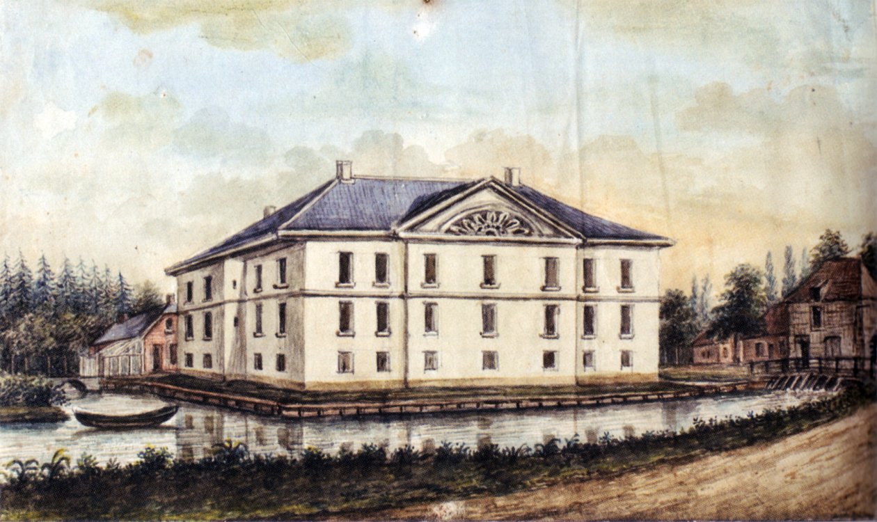 Hus Caen i Straelen, utsikt fra øst av Alexander Frans van Aefferden
