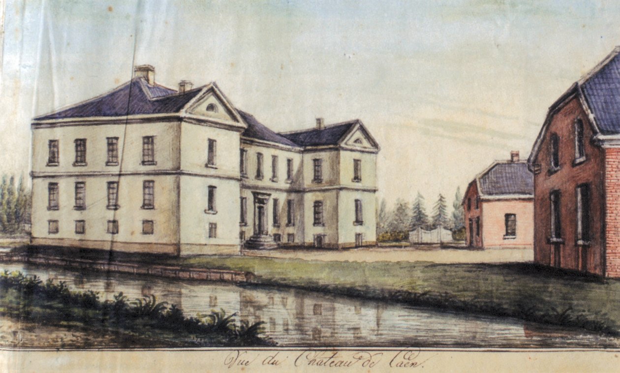 Hus Caen i Straelen, utsikt fra vest av Alexander Frans van Aefferden