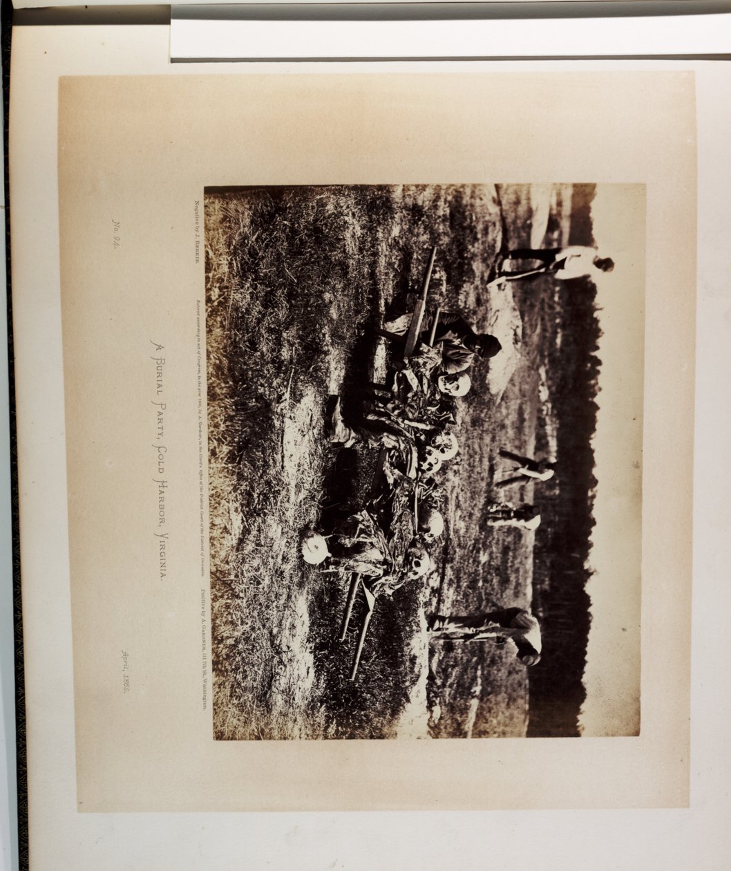 Gardners fotografiske skissebok om krigen. 2 bind, 1866 (sepia-bilde) av Alexander Gardner