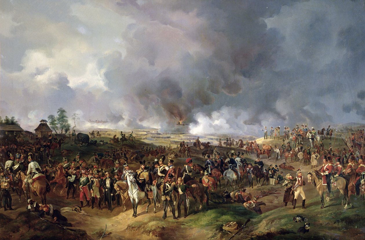 Slaget om nasjonene i Leipzig, 1813 av Alexander Ivanovich Sauerweid