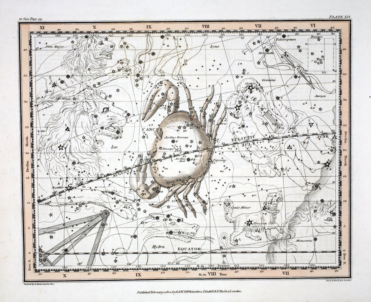 The Constellations (Plate XVI) Cancer, fra 