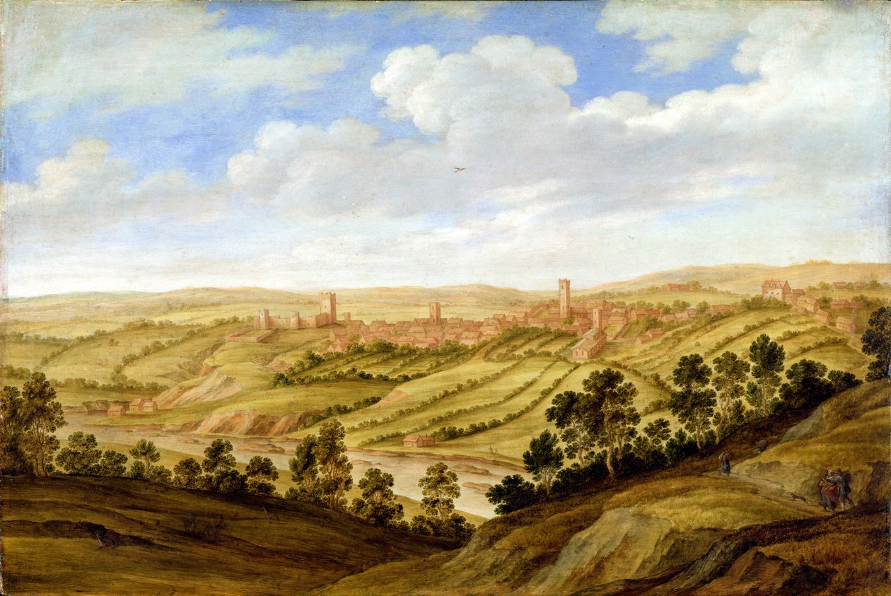 Richmond Castle, Yorkshire, ca. 1640-41 av Alexander Keirincx
