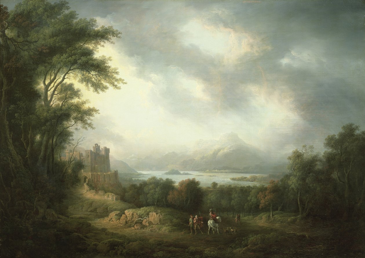 Utsikt over Loch Lomond av Alexander Nasmyth