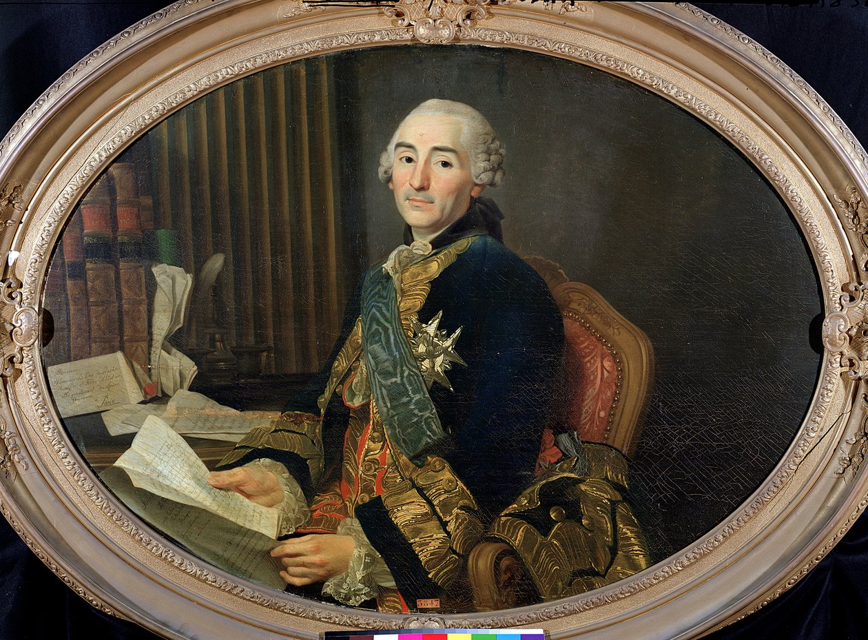 Cesar-Gabriel de Choiseul-Chevigny (1712-85) hertug av Praslin, 1763 av Alexander Roslin
