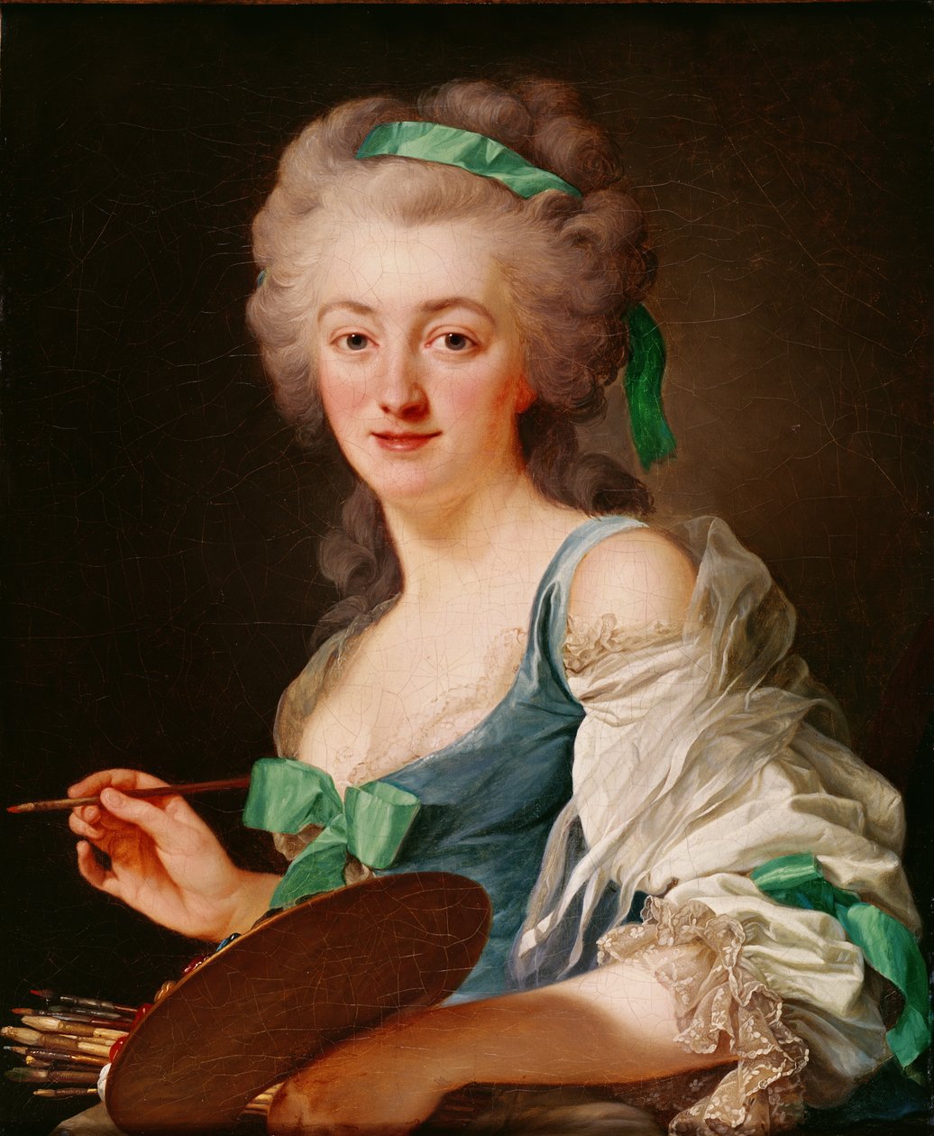 Portrett av Anne Vallayer-Coster, 1783 av Alexander Roslin