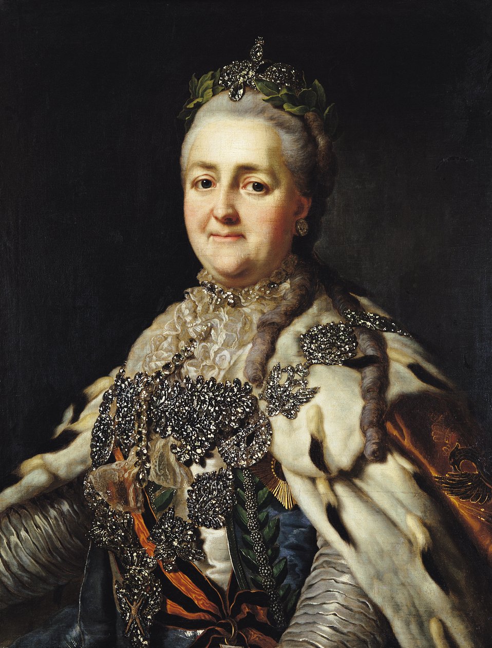 Portrett av Katarina II (1729-96) av Russland av Alexander Roslin