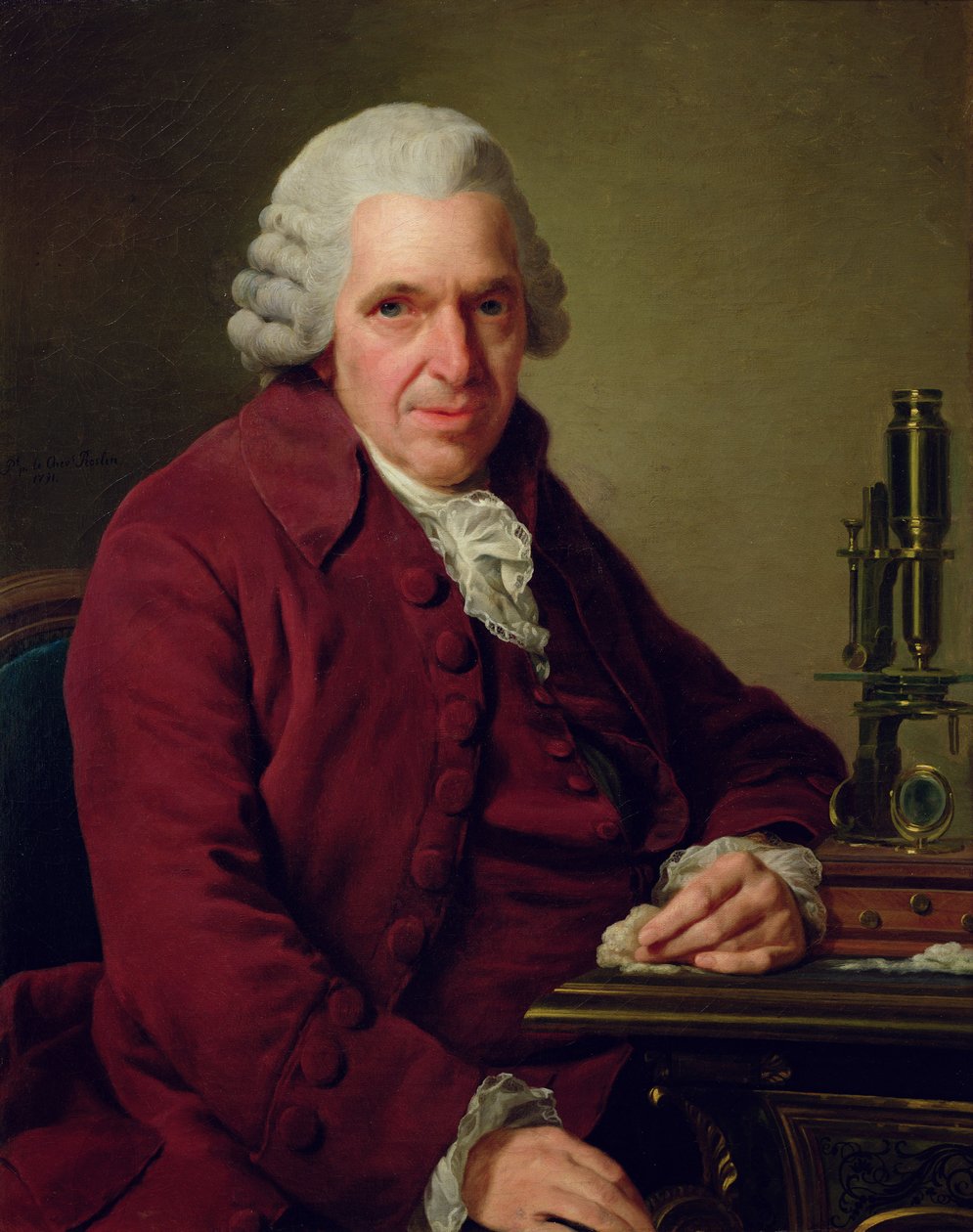 Portrett av Louis Jean Marie Daubenton (1716-1800) 1791 av Alexander Roslin