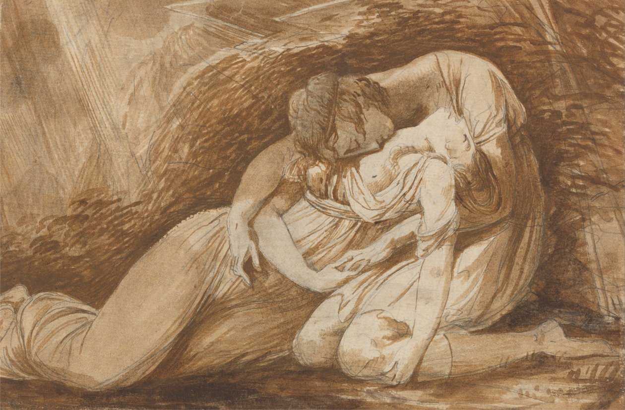 Celadon og Amelia fra Thomsons The Seasons av Alexander Runciman