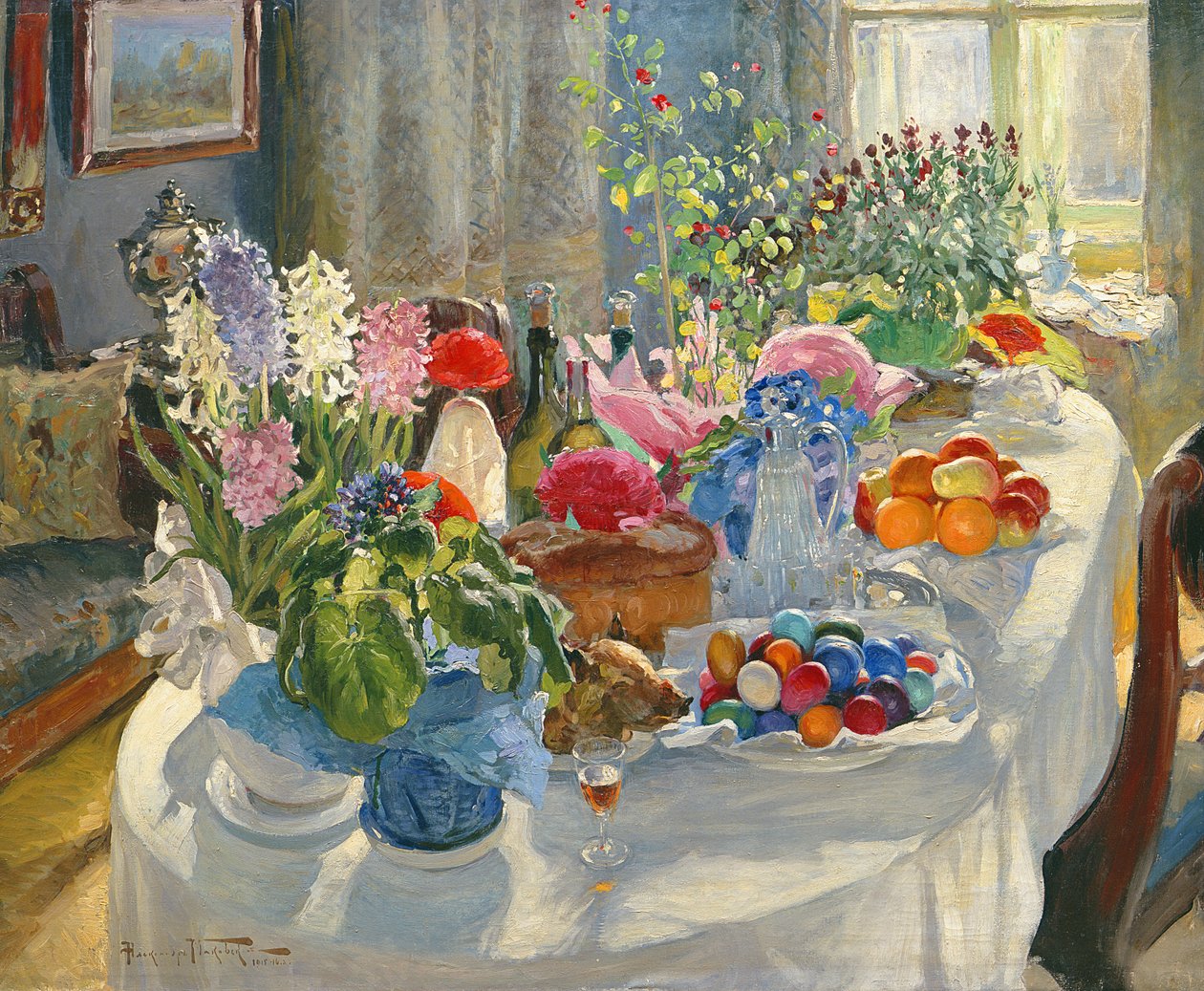 Påskebord av Alexander Vladimirovich Makovsky