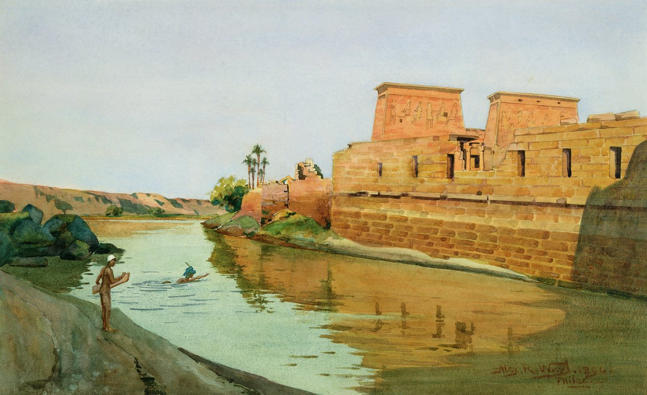 Philae på Nilen, 1894 av Alexander West