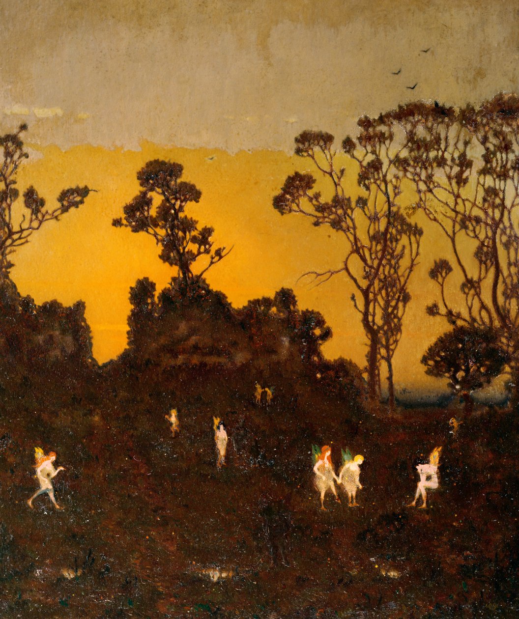 Hamadryads at the Dawning, ca. 1910 av Alexander Abdo
