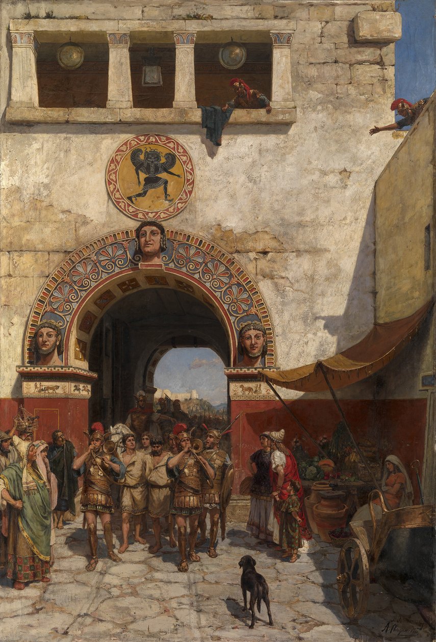 Port i Volterra, Etruria av Alexander Alexandrovich Svedomsky