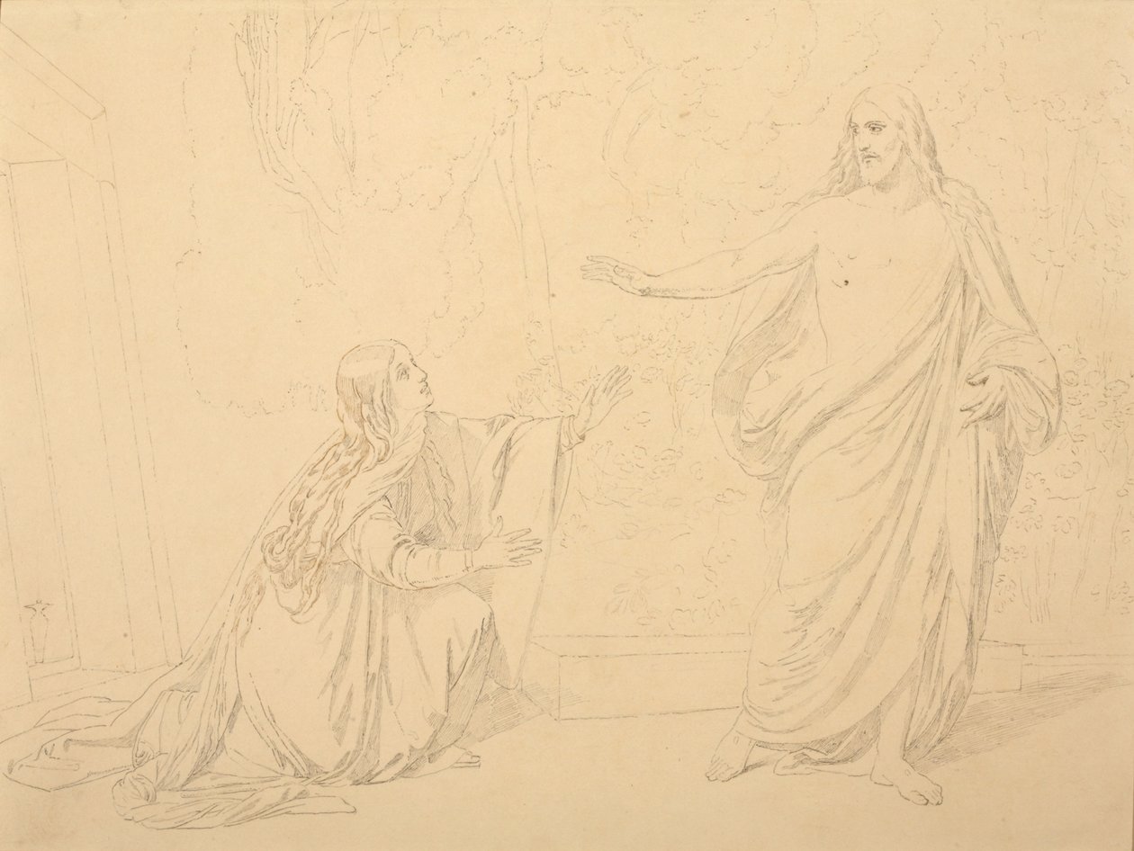 Noli me tangere, 1835 av Alexander Andreyevich Ivanov