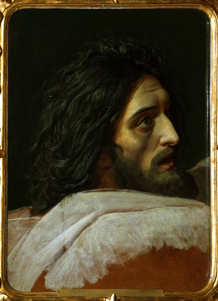 Hodet til døperen Johannes, slutten av 1830-årene av Alexander Andreyevich Ivanov