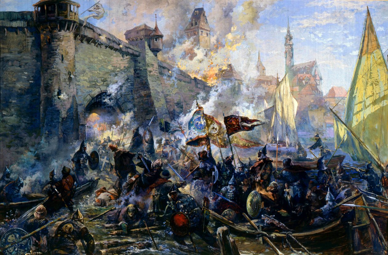 'Den russiske hæren fanget Narva 11. mai 1558', 1956 av Alexander Blinkov