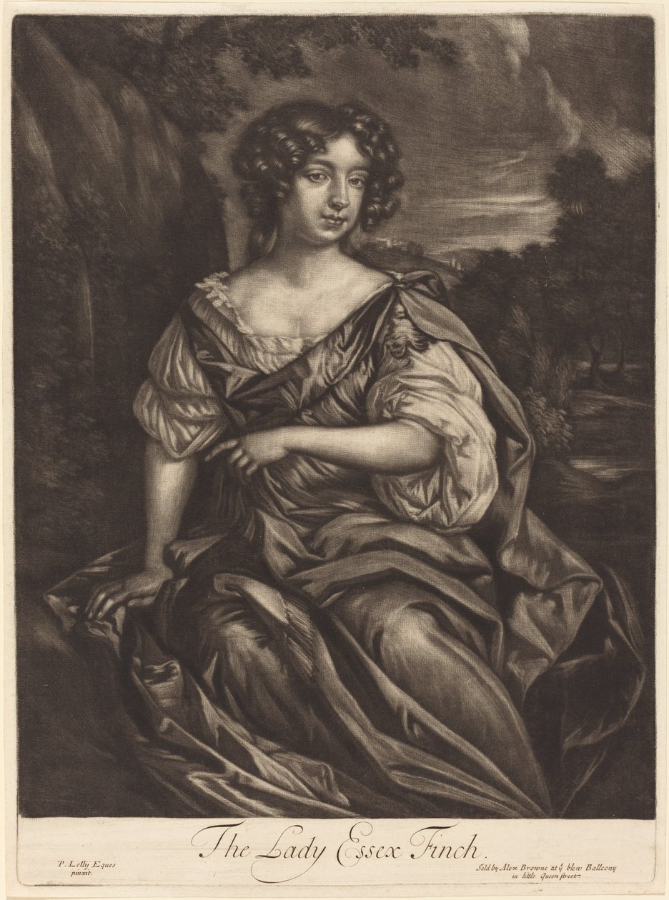 Lady Essex Finch av Alexander Browne after Sir Peter Lely