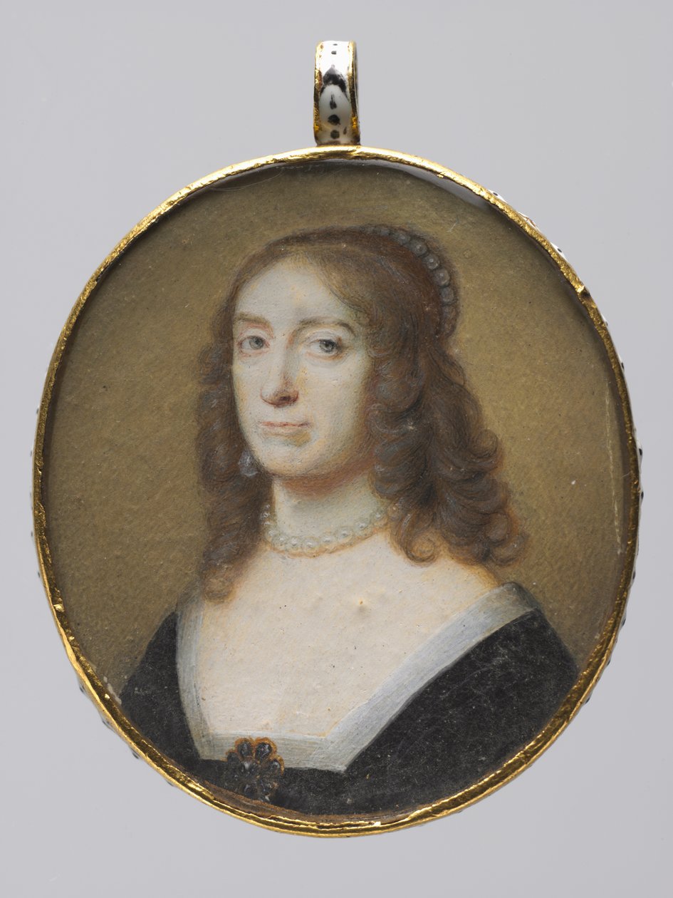 Portrett av Elizabeth Stuart, kurfyrsten Palatine og dronning av Böhmen, 1630-årene. av Alexander Cooper