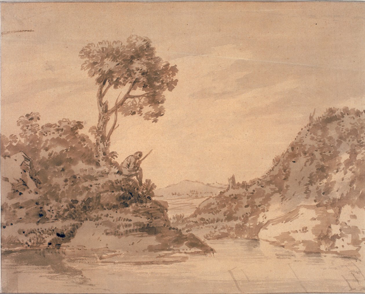 Landscape with Figure on the Bank of a Pool (Watercolour, sepia and wash)   1426880   no       norwegian Successfully Translated  Original: Staande jongeman, naar links Translat: Staande jongeman, naar links 1388204 no norwegian Successfully Translated Ori av Alexander Cozens