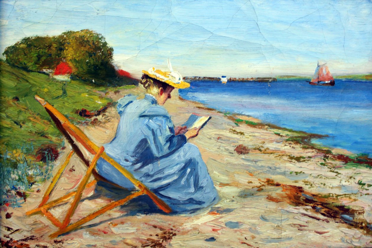 Toni Eckener på Stranden ved Rinkenæs av Alexander Eckener