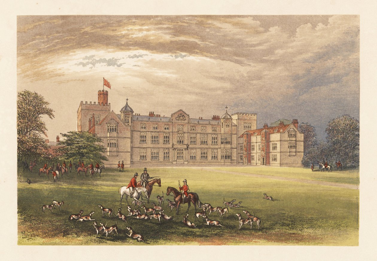 Burton Constable Hall, Yorkshire, England. av Alexander Francis (after) Lydon