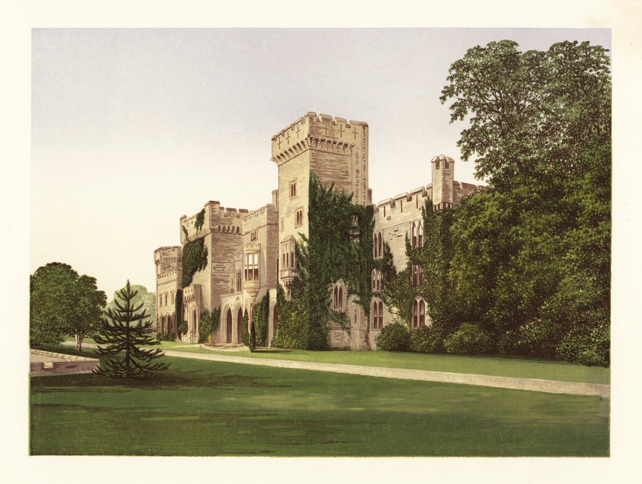 Downton Hall, Shropshire, England. av Alexander Francis (after) Lydon