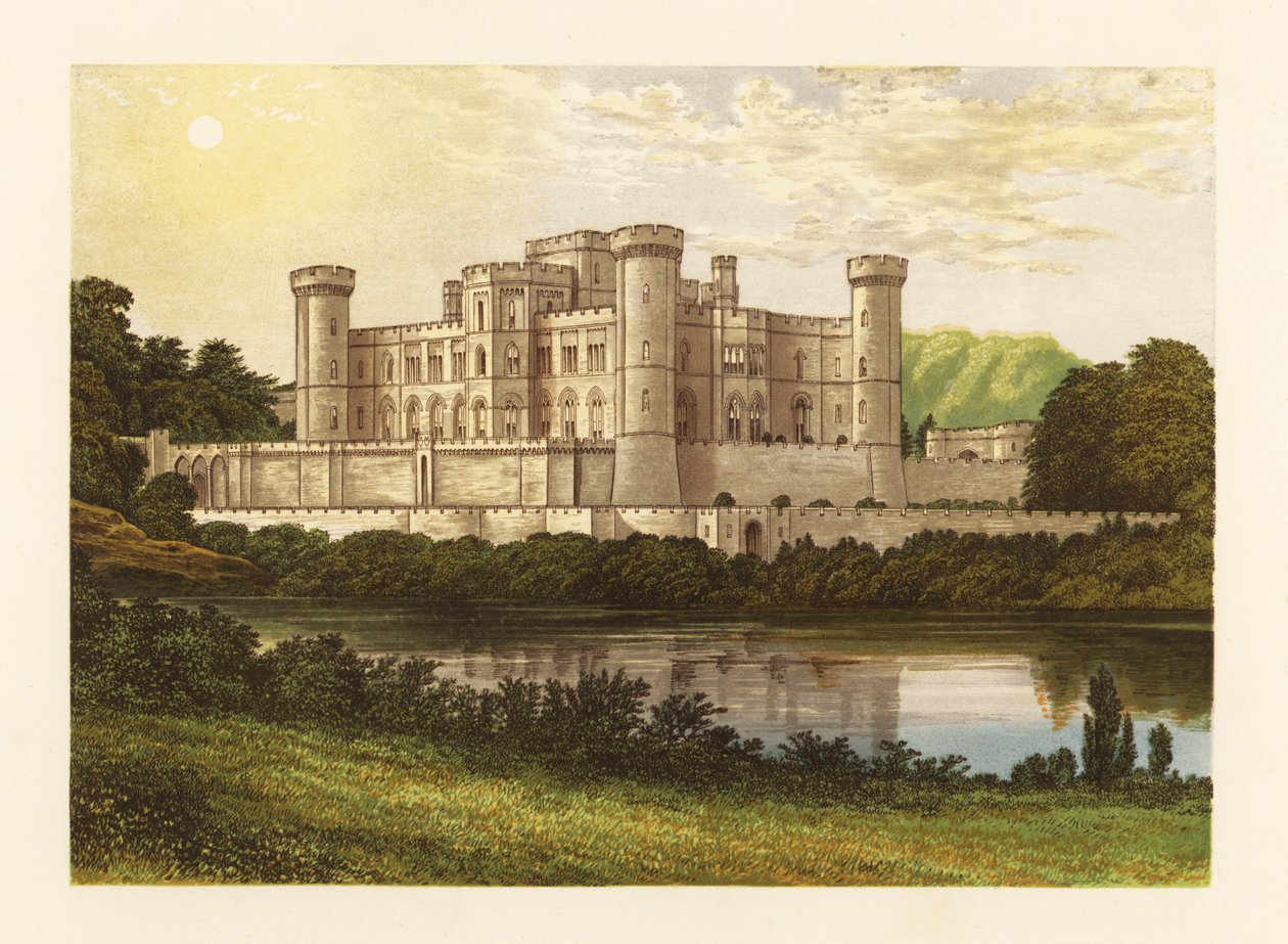 Eastnor Castle, Herefordshire, England. av Alexander Francis (after) Lydon