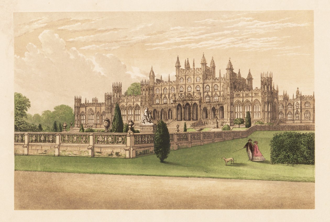 Eaton Hall, Cheshire, England. av Alexander Francis (after) Lydon