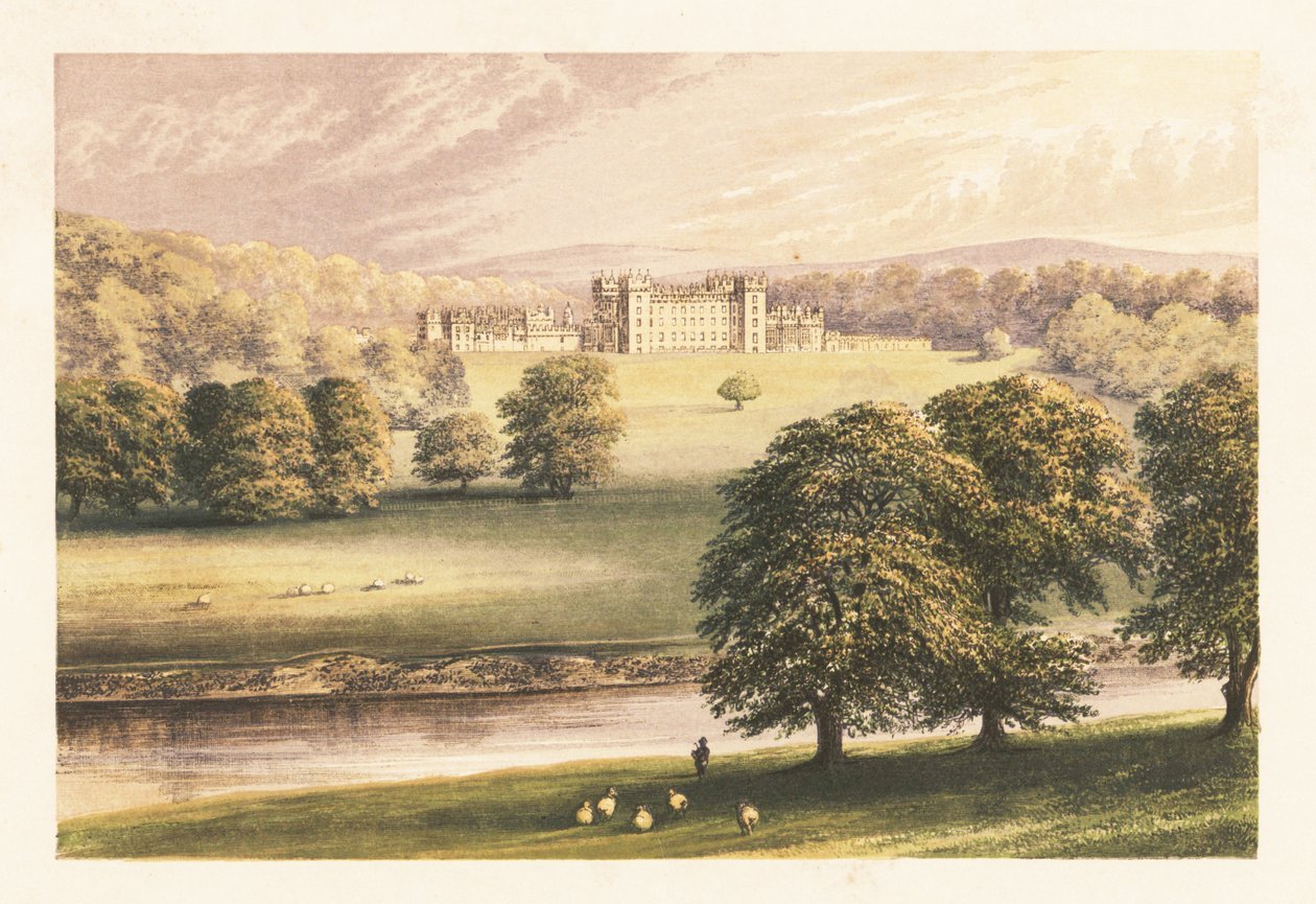 Floors Castle, Roxburghshire, Skottland. av Alexander Francis (after) Lydon